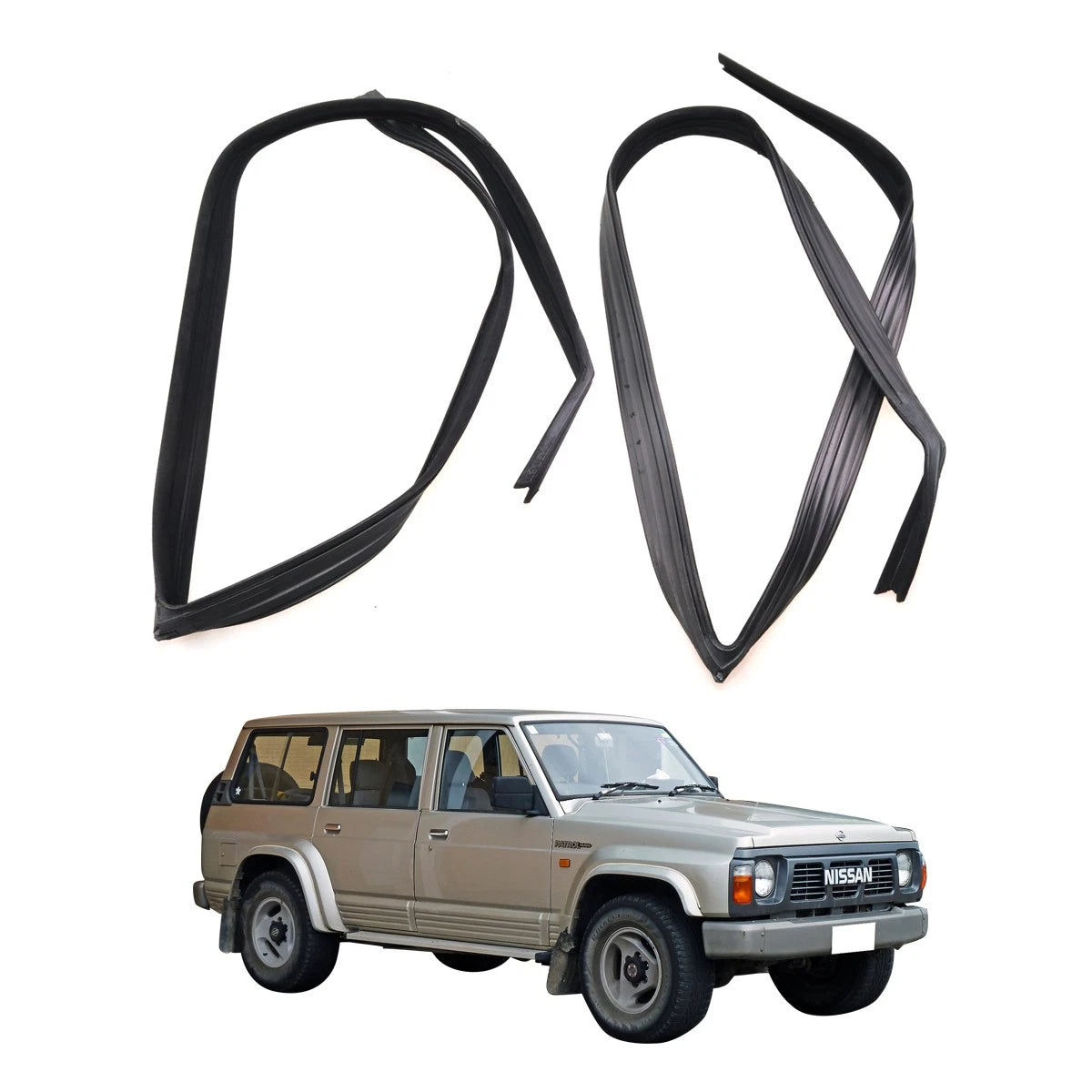 Front Door Glass Run Channel Rubber for Nissan Patrol Safari Y60 1987-1997