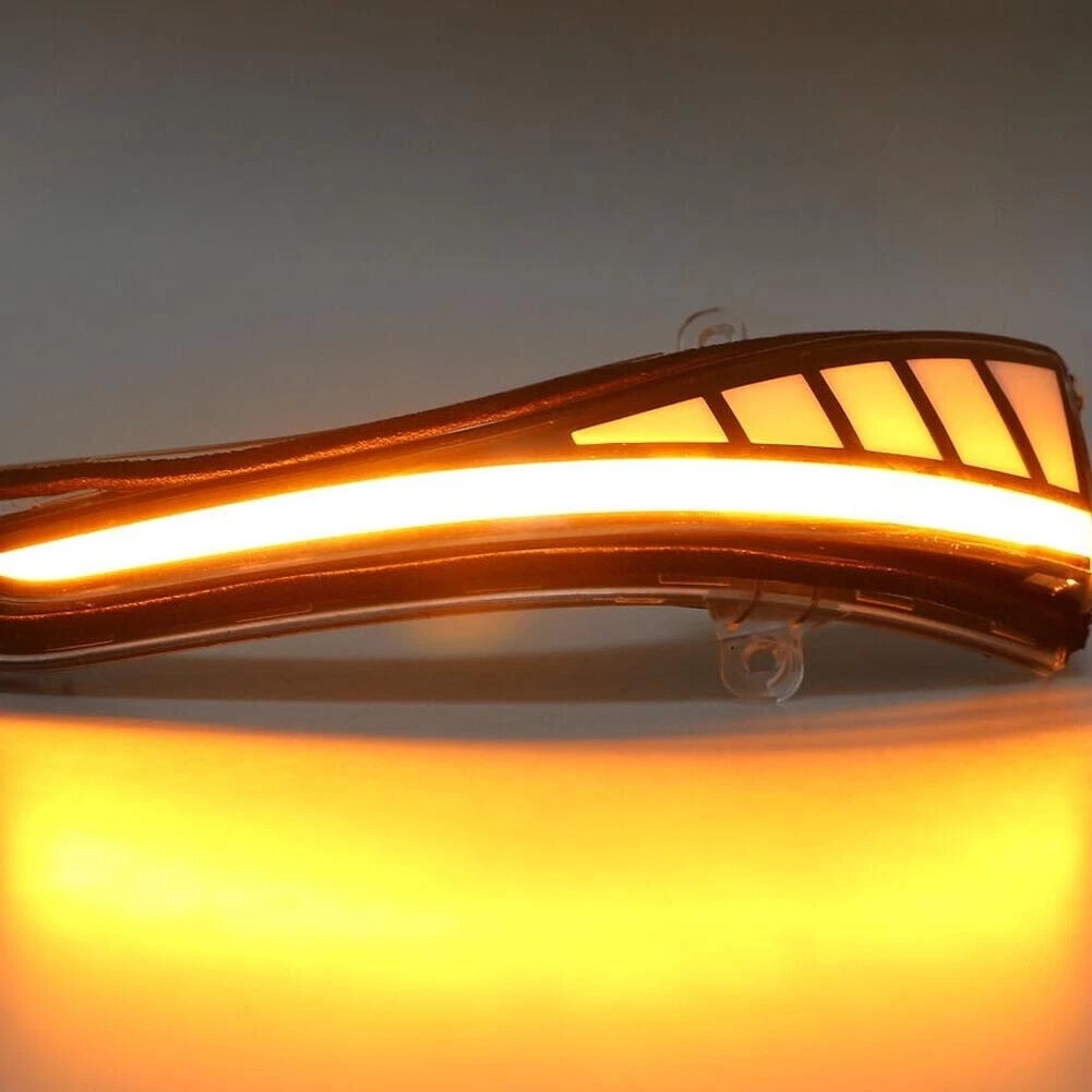 Black LED Mirror Dynamic Sequential Turn Signal Light DRL for Infiniti Q50 Q60