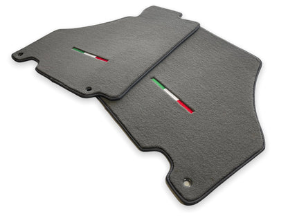 Floor Mats for Ferrari 360 Modena Gray Carpets Set with Emblem (2000-2005)