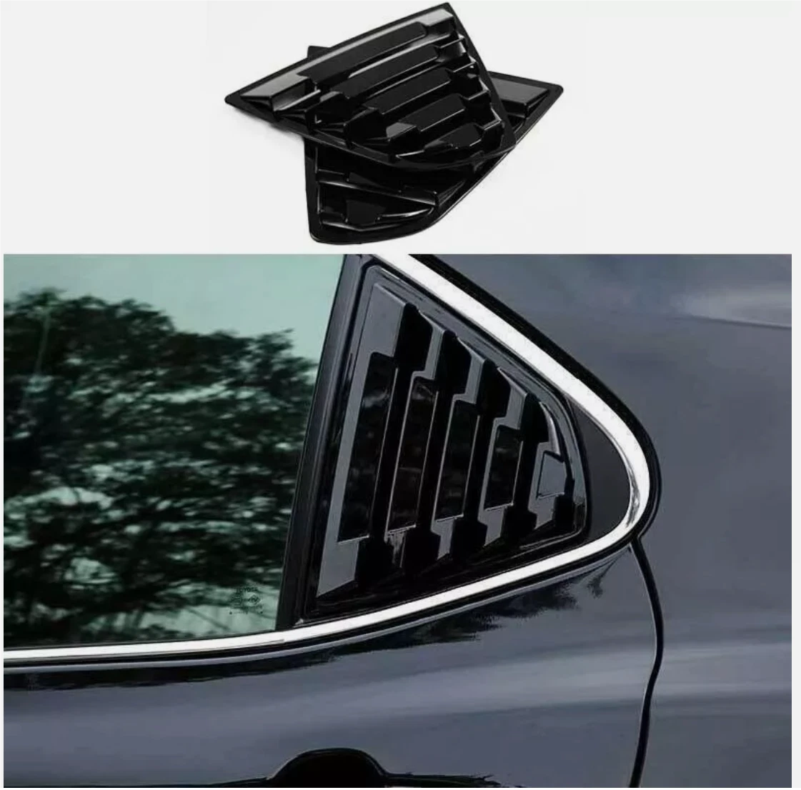 Rear Quarter Window Louver Scoop Side Vent for Toyota Camry (2018–2023)