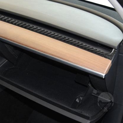 Carbon Fiber Dashboard Panel Cover Trim for Tesla Model Y 3 (2017-2022)