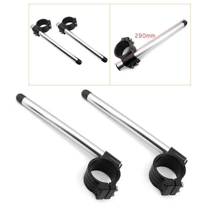 2 x CNC 53mm Clip-On Handlebars for Ducati 848 1098 1198 (2008-2015) Black