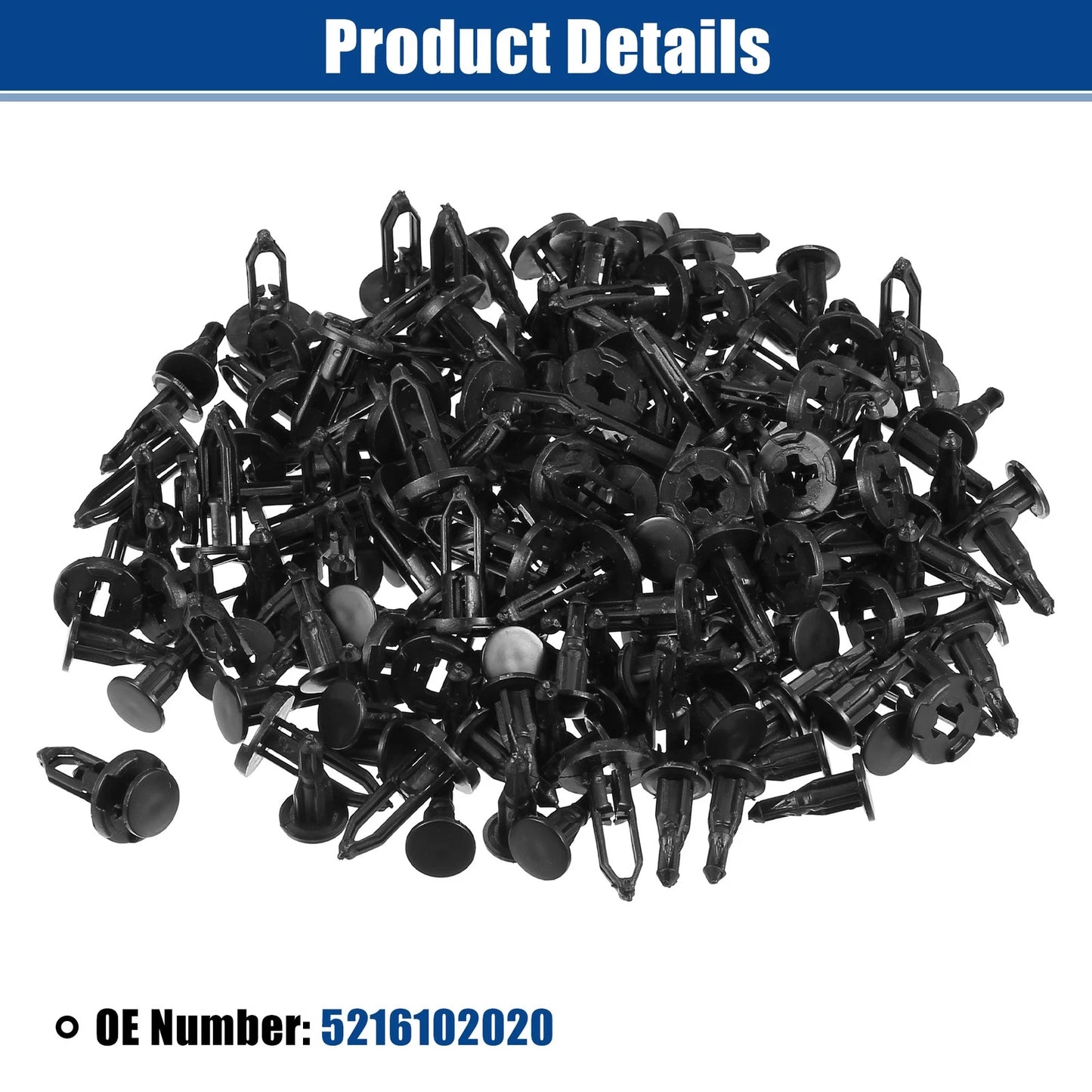 80 Pcs Front Bumper Retainers Clips for Toyota Corolla (2019-2022)