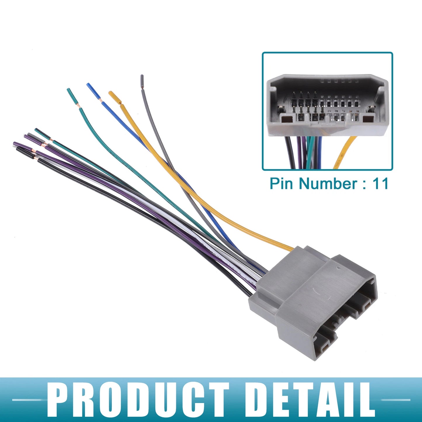 Stereo CD Player Radio Wiring Harness & Antenna Adapter Set for Chrysler (2007-2011)