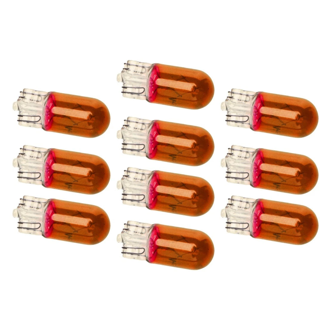 10 x T10 194 158 Amber Halogen Bulbs for Instrument Panel Dash Light