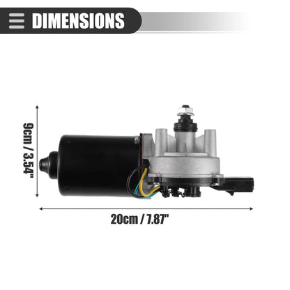 Windshield Wiper Motor for Jeep Wrangler 2007-2017 Black Metal