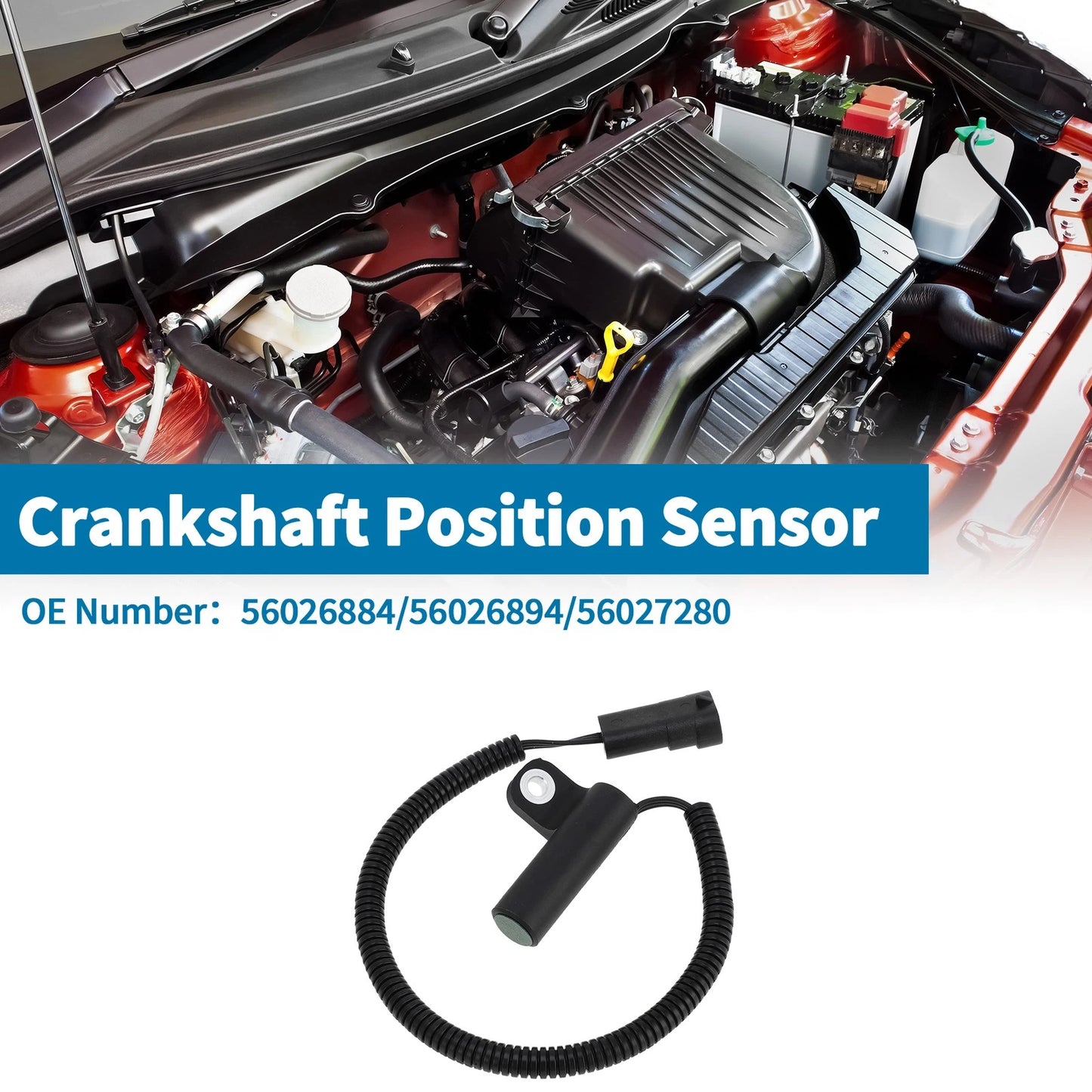 Crankshaft Position Sensor for JEEP Wrangler 2.5 4.0 (1991-1996) 1 x Pc