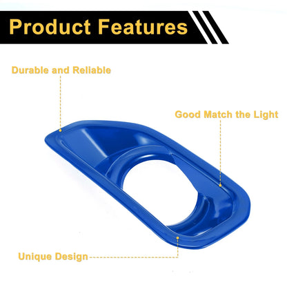 Fog Light Grills for Jeep Wrangler JL Gladiator (2018-2023) - 1 Pair Blue