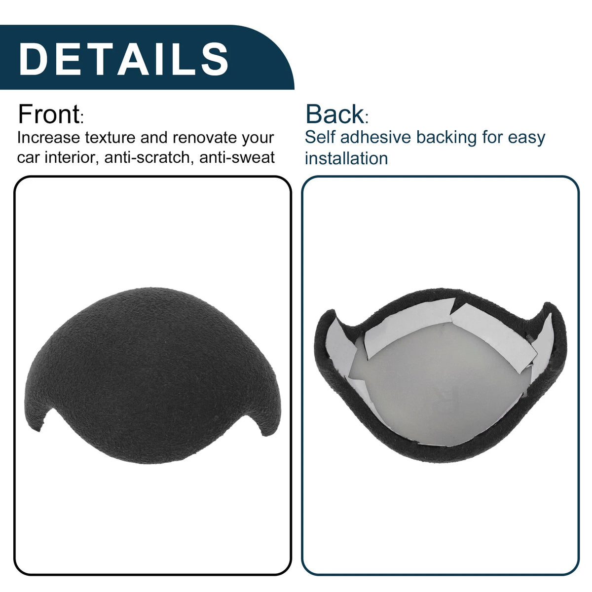 Gear Shift Knob Cover for Ford Mustang 2015-2021 Dark Gray Console Decor