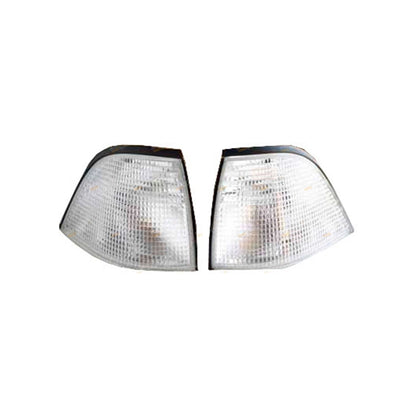LH+RH Clear Corner Indicators Lights Pair for BMW E36 3 Series (1991-1998)
