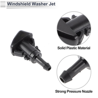 Windshield Washer Nozzle & 6 x Hose Connectors for Jeep (2007-2018)