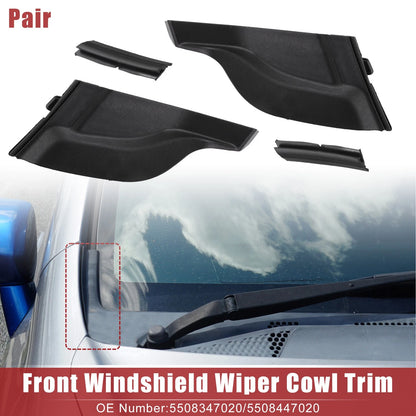 Front Windshield Wiper Cowl Cover Extension Trim for Toyota Prius (2010-2015)