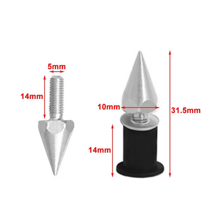 5MM Windshield Screws for Motorcycle - 10 Pcs Black