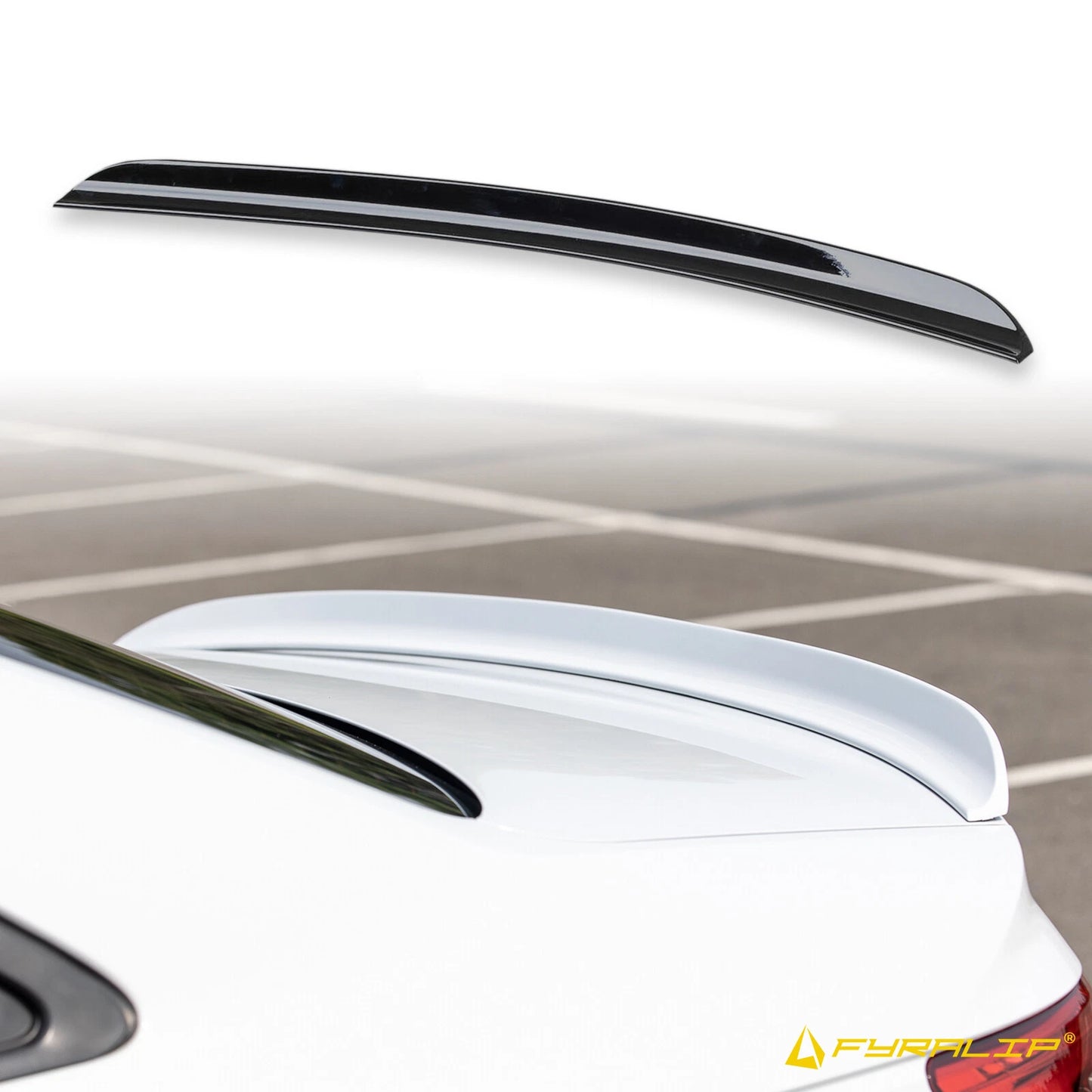 Boot Lip Spoiler for Mercedes W208 C208 Black (1997-2003)