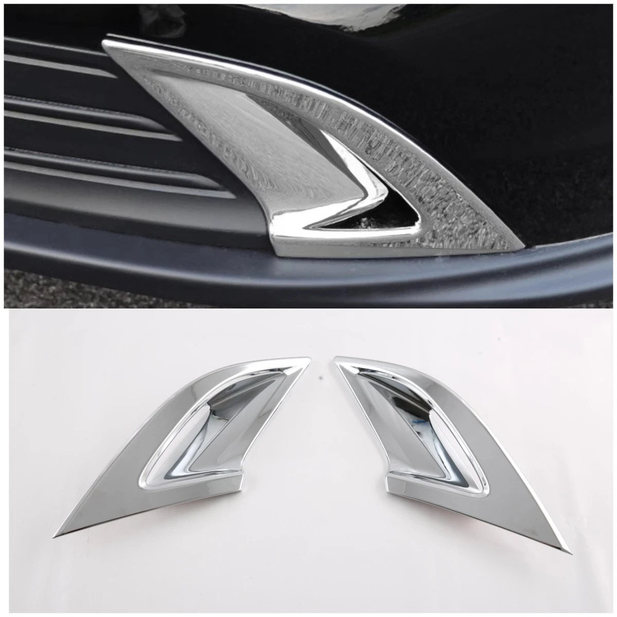 ABS Chrome Front Fog Light Tail Lamp Lid Cover Trim for Honda Accord (2023)