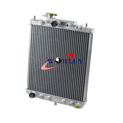 Aluminum Radiator + Fan for Daihatsu Mira L200V L201 MOVE L601 Centro L501 (1995-2006)