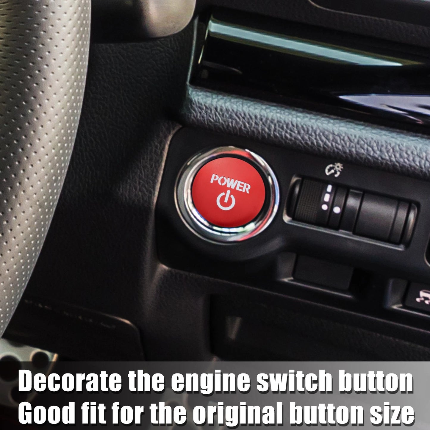 Engine Start Stop Button Cover for Toyota Crown Royal AWS21 (2012-2018) Red