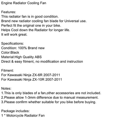 Radiator Fan Blade for Kawasaki Ninja ZX-6R, ZX-10R (2007-2011)