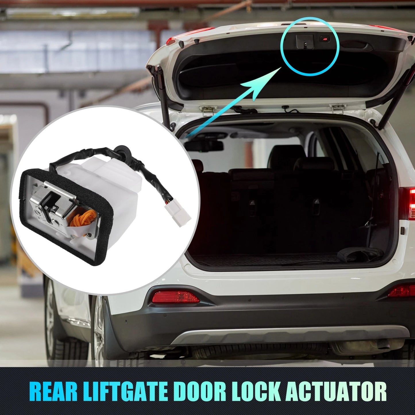 Rear Liftgate Door Lock Actuator Motor with Cable for Toyota 4Runner (2010–2022)