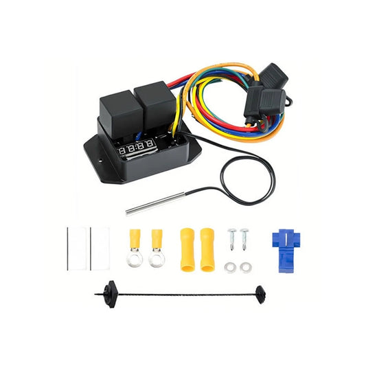 12V Digital Radiator Fan Controller Switch for Car