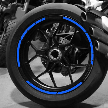 16pc 17"-19" Reflective Rim Strips for Car Motorcycle Wheel Tire Decals