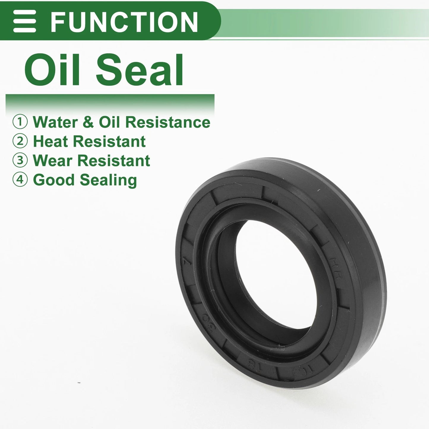 Oil Seal / 18x30x7mm / Rotary Shaft Seal NBR Rubber Black for Make Model