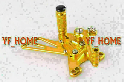 Rear Set Footpegs for Kawasaki Ninja ZX10R (2011-2012) - Gold 2 x Items