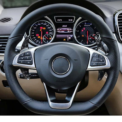 Carbon Fiber Steering Wheel Shifter Paddle Switch Fits Benz AMG E63 53 2016-2020