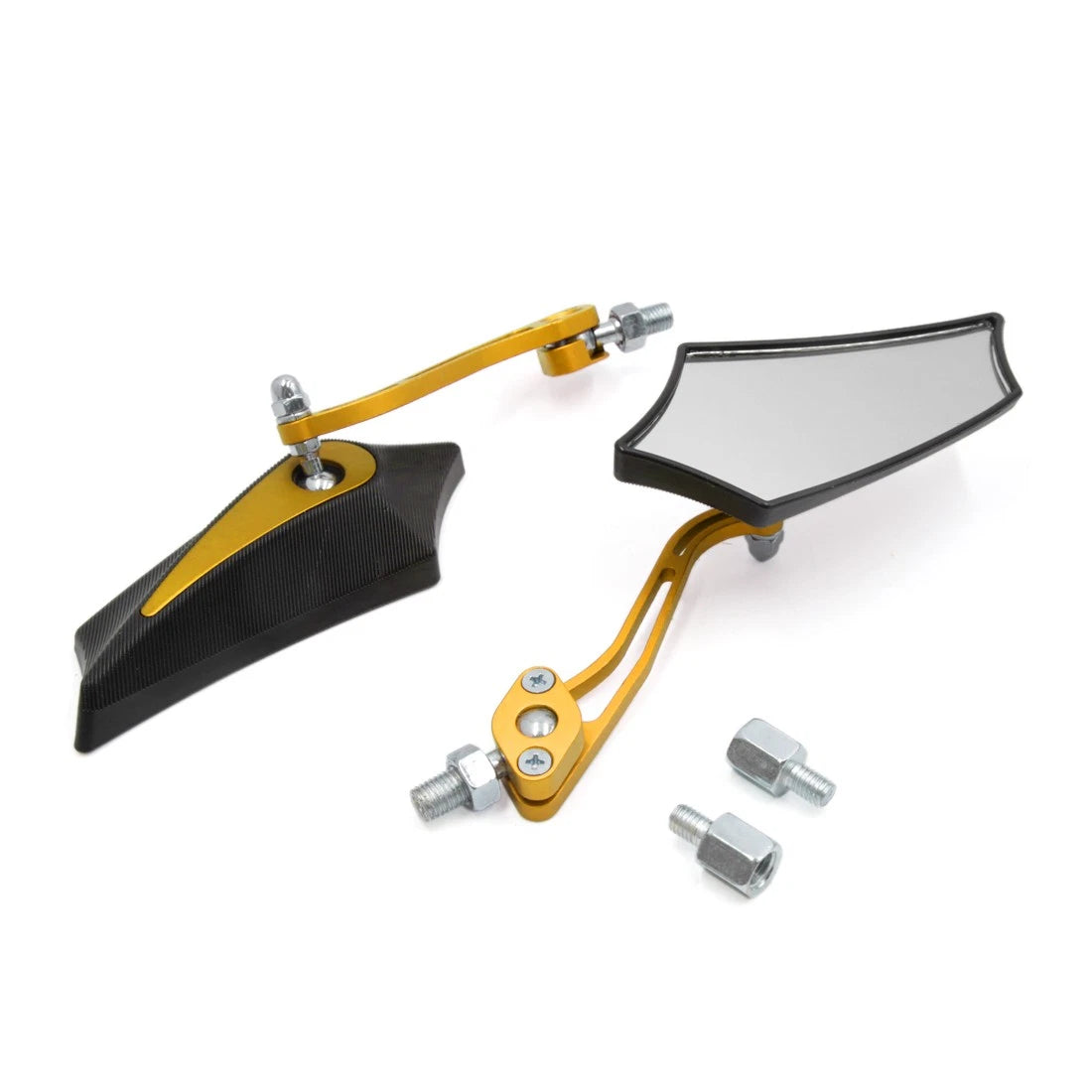 Rearview Mirror 8mm 10mm Thread Dia for Motorcycle Motorbike