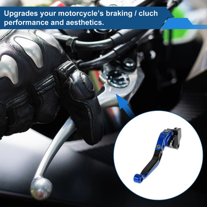 Short Long Brake Clutch Lever Blue Black for Kawasaki Versys 650