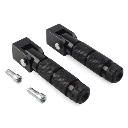 8mm Folding Footpegs for Electric Motor Bicycle ATV Black