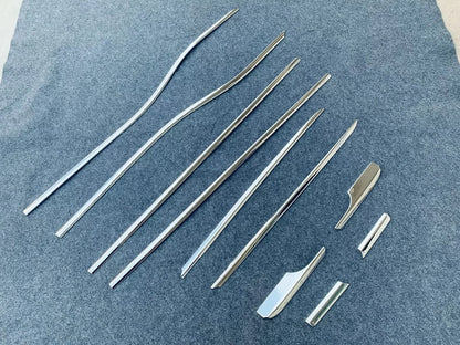 10 x Steel Lower Window Molding Covers for 2024-2025 Toyota Prado LC250
