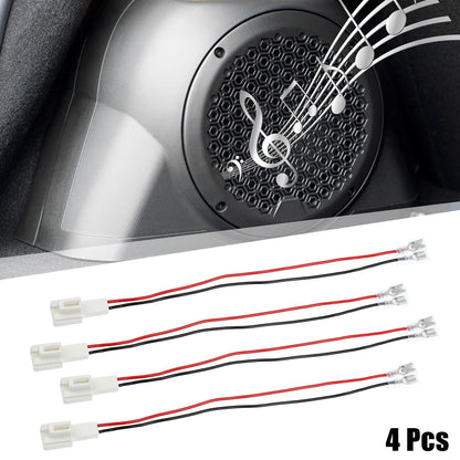 Car Speaker Connector Wire Harness Adapter / 4 Pcs / for Kia Toyota
