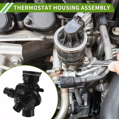 Engine Coolant Thermostat Housing for BMW E92 F30 F15 335i 435i X5 X6 (2007-2019)