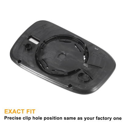 Left Side White Mirror Glass w/ Back for Honda Accord (2003-2007)