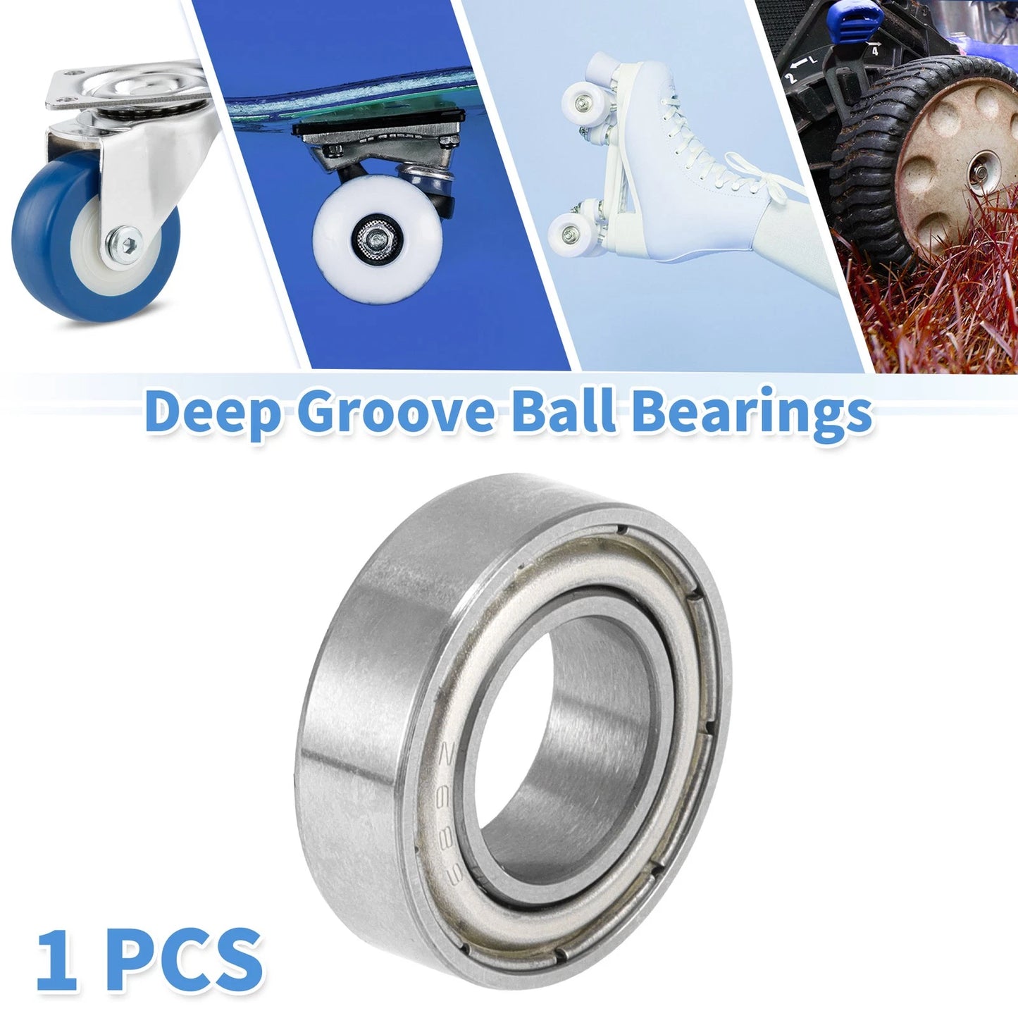 Deep Groove Ball Bearings / 9x17x5mm 1 Pc / for Scooter Skateboard Wheel