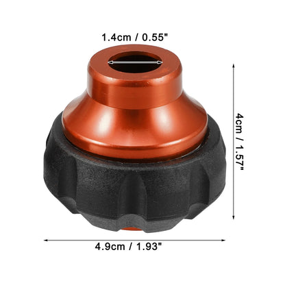 2 x Hollow Wheel Front Fork Frame Sliders Protection Caps Orange for Motorcycle