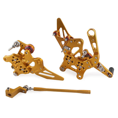 Rearset Foot Pegs Set for Aprilia RSV4 (2009-2011) - Gold 2 x Rear Sets