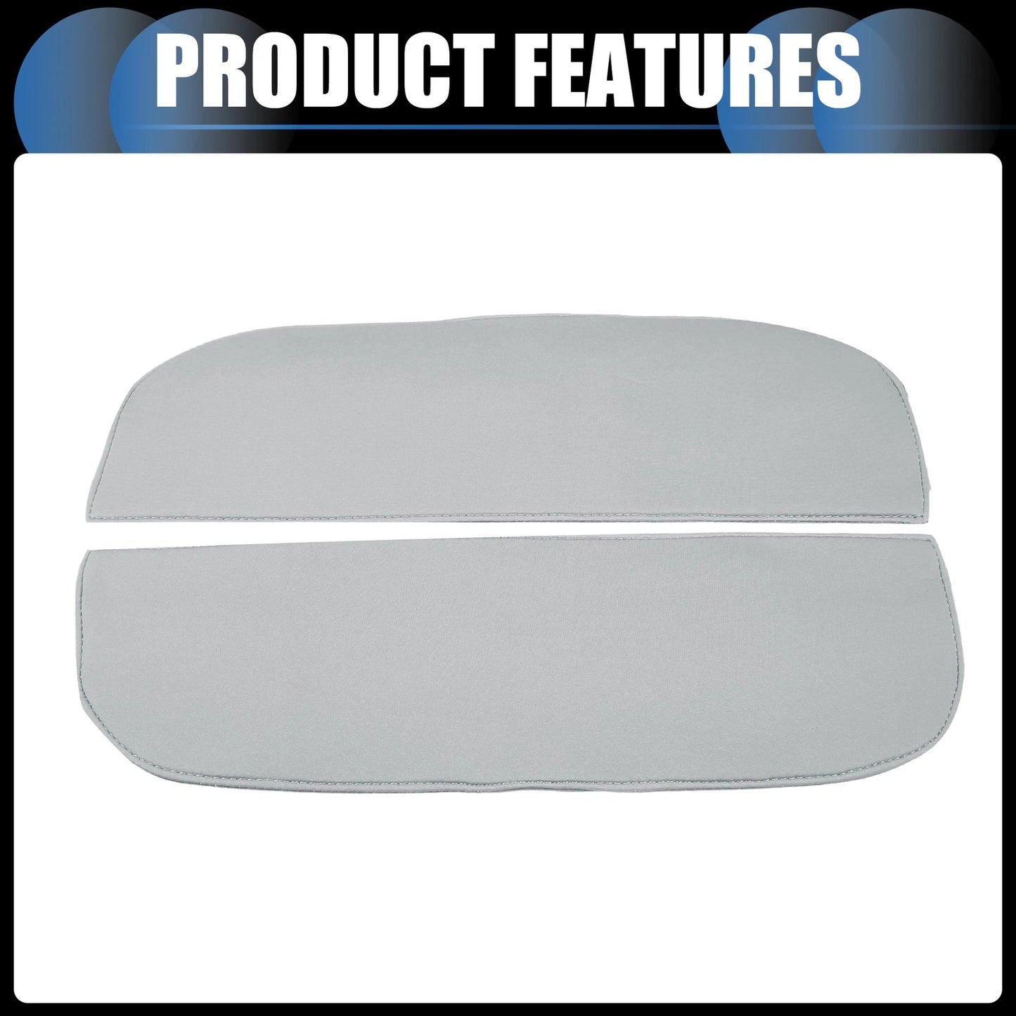 Armrest Protector Cover Pad for BMW X5 X6 (2010-2018) - 1 Pair Neoprene Gray