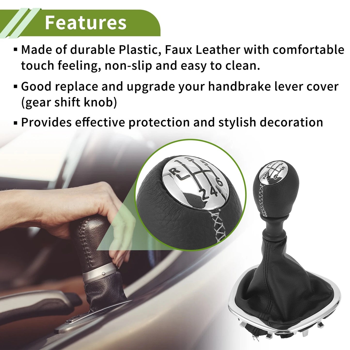 6 Speed Gear Shift Knob & Cover for Fiat Talento (2016-2023)