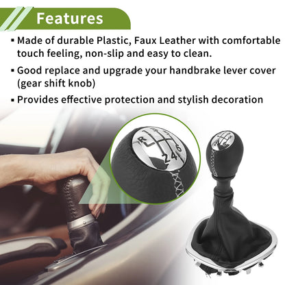 6 Speed Gear Shift Knob & Cover for Fiat Talento (2016-2023)