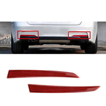 Red Lens Rear Bumper Reflector Light for BMW 3 Series F30 F31 M Sport (2012-2017)