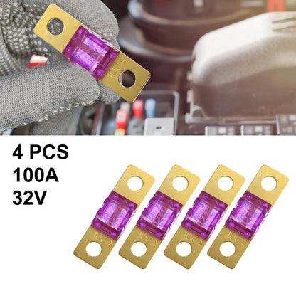 Fuse 4pcs 100AMP 32V Bolt-on for AMI Automotive Marine Audio Video System