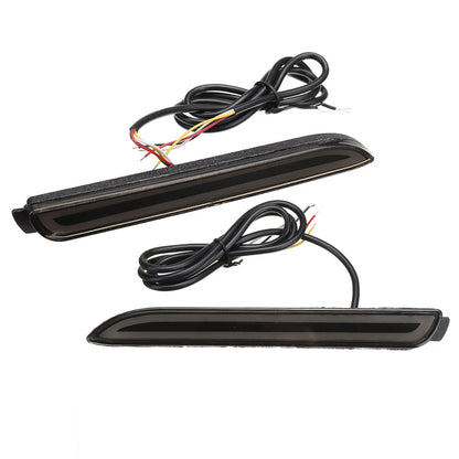 Smoked LED Rear Bumper Reflector Brake Stop Light for Toyota Camry