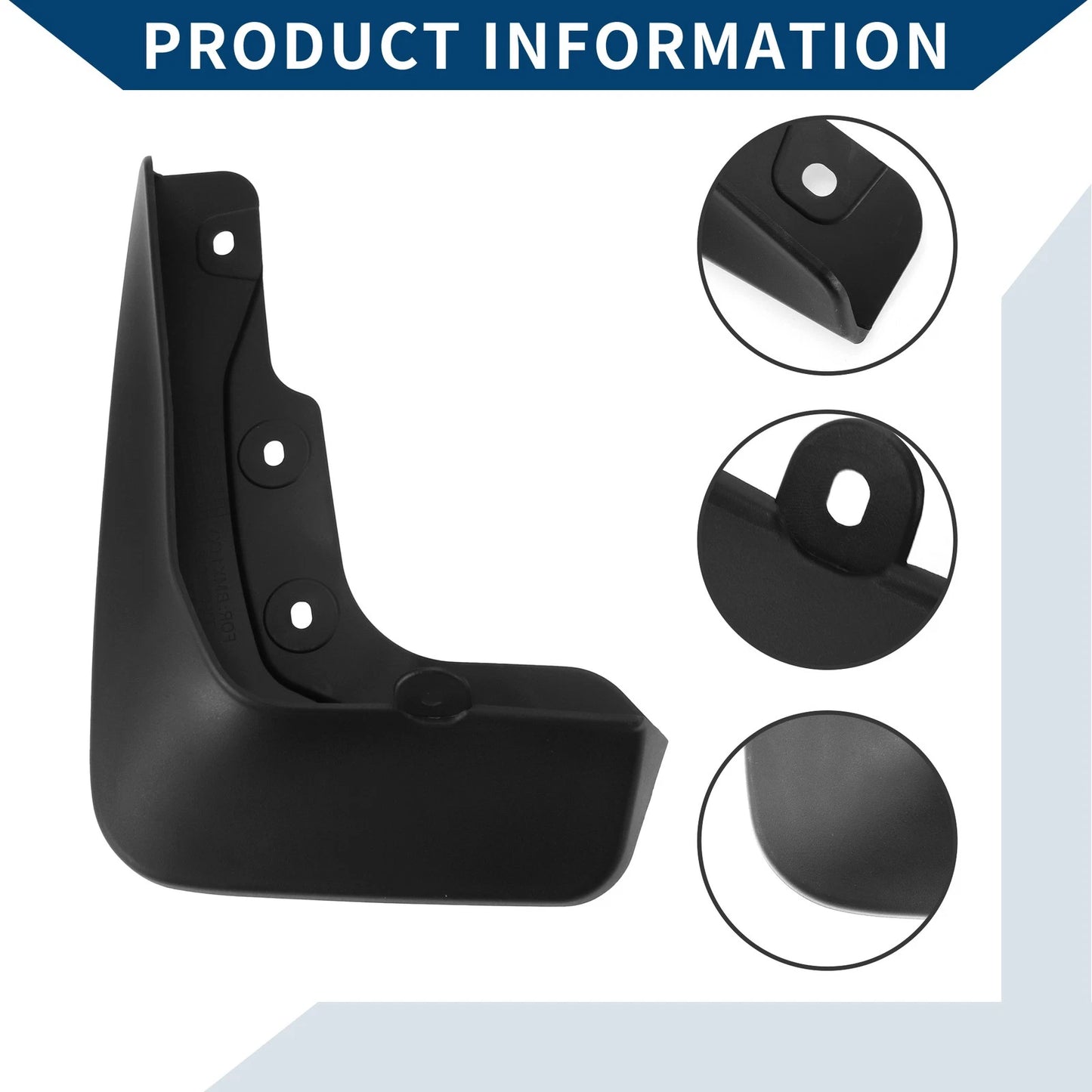 Mud Flaps Splash Guards 1 Set for BMW X1 (2023-2024)