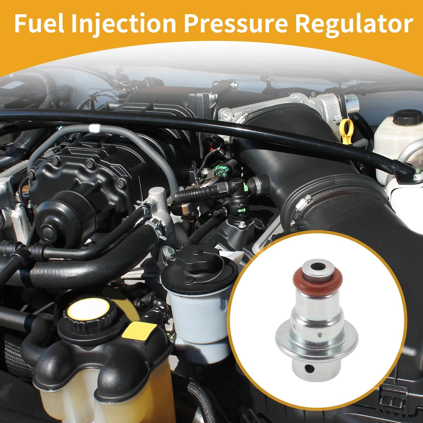 Fuel Pressure Regulator for Toyota Corolla 1998-2006 20-70 Psi Metal