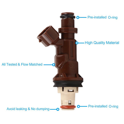 Fuel Injectors Nozzle 23250-62040 for Toyota Tacoma Tundra 4Runner 3.4L V6 (1995-2004)