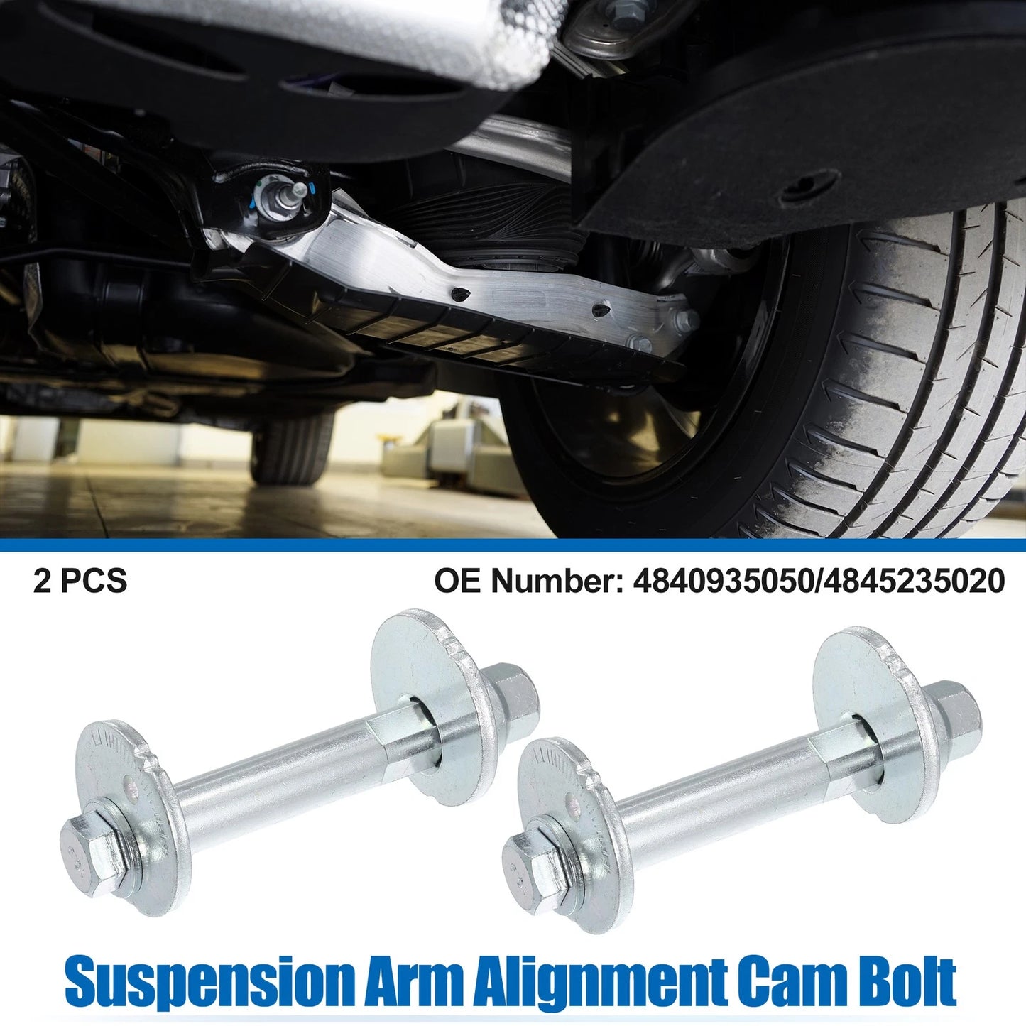 2 x Suspension Arm Alignment Cam Bolt for Toyota Tacoma (1995–2004)