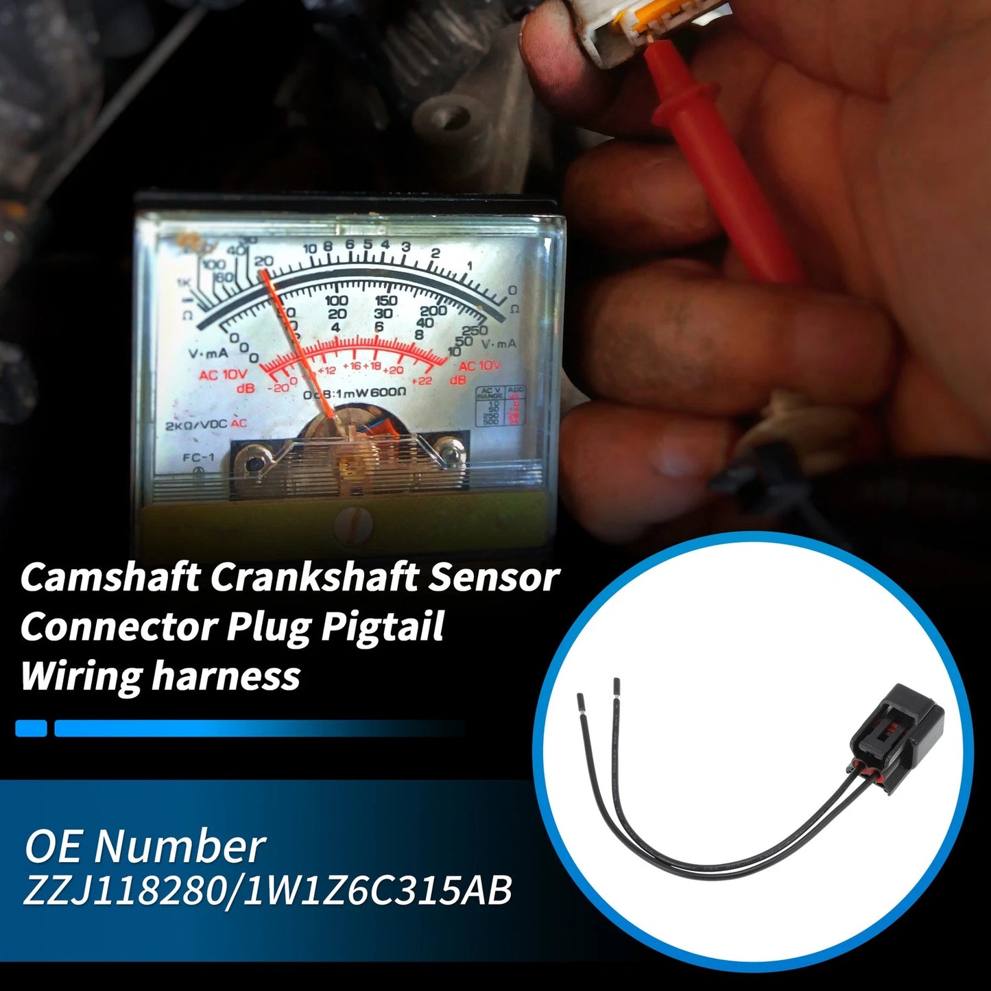 Camshaft Position Sensor Connector Pigtail Wiring Harness for Ford
