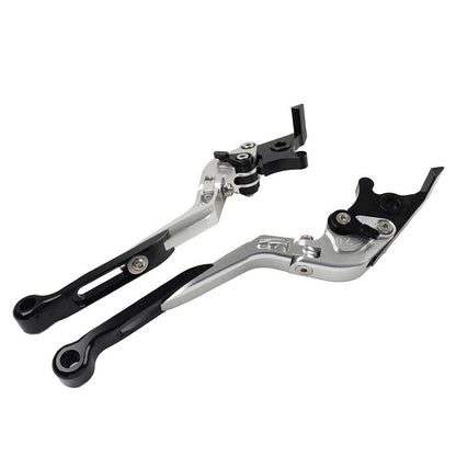 CNC Silver Extendable Brake Clutch Levers for Honda CBR650R CB650F (14-23)